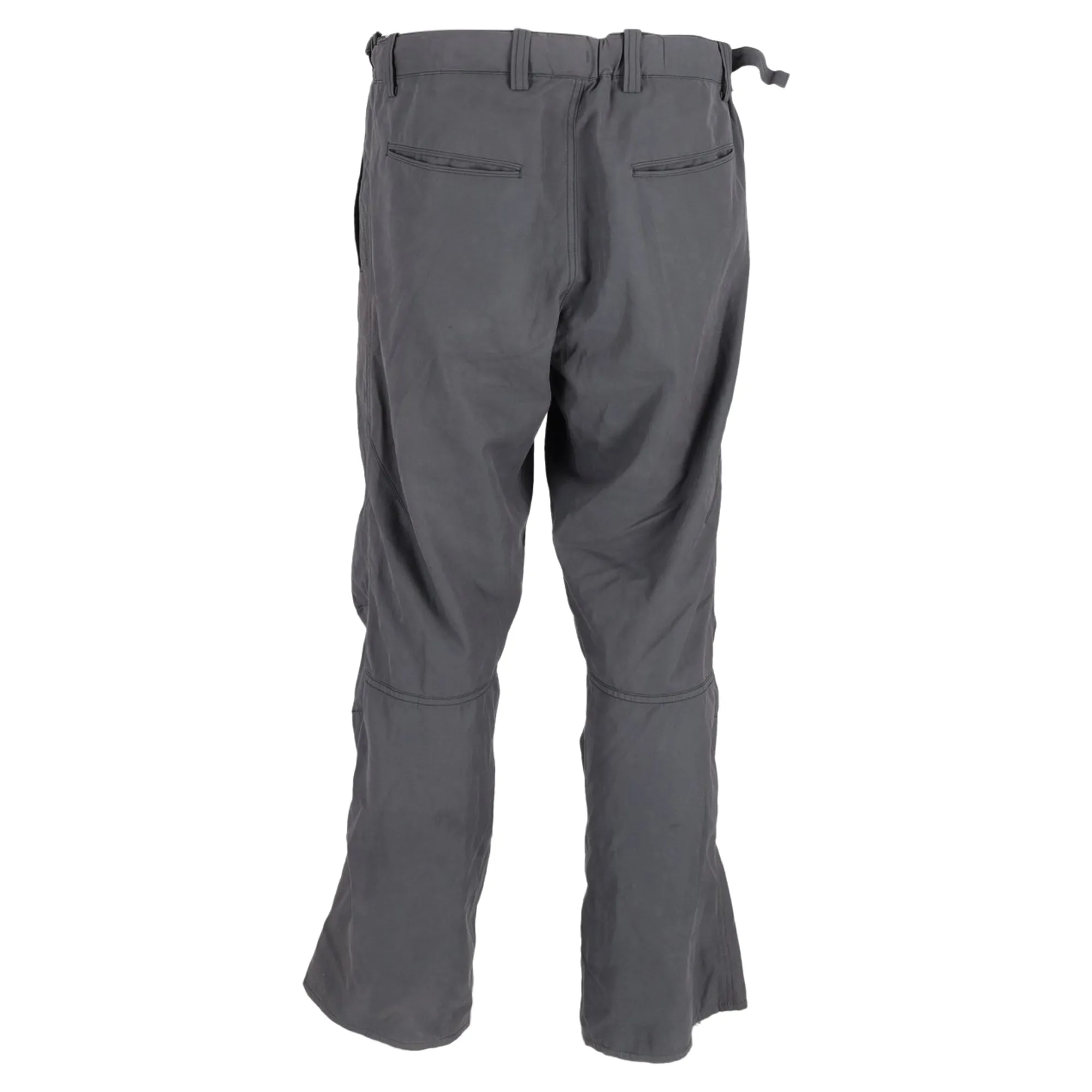 Issey Miyake Straight Leg Pants in Grey Nylon