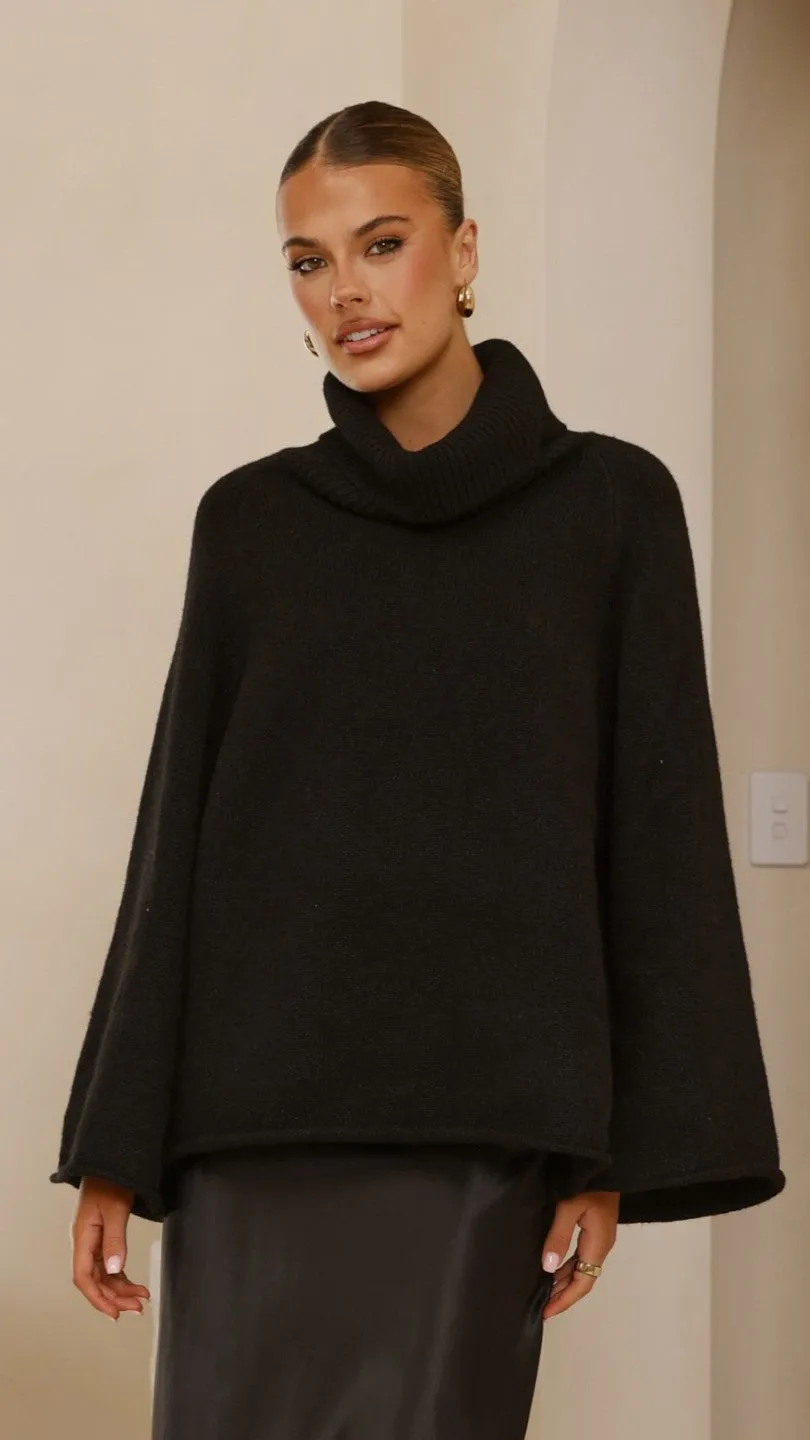 Jacques Knitted Jumper - Black