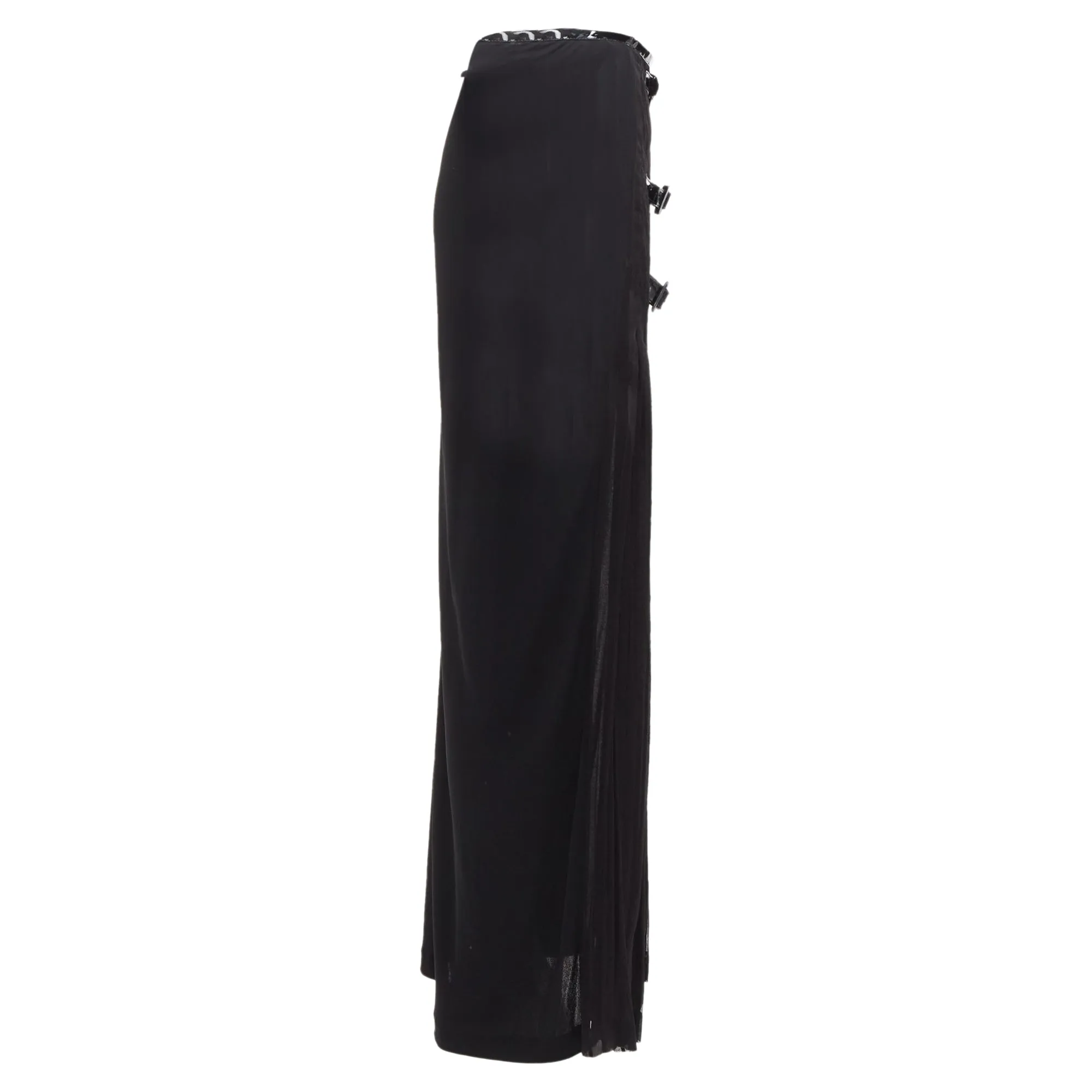 Jean Paul Gaultier Femme Bondage Buckle Detail Plisse Skirt