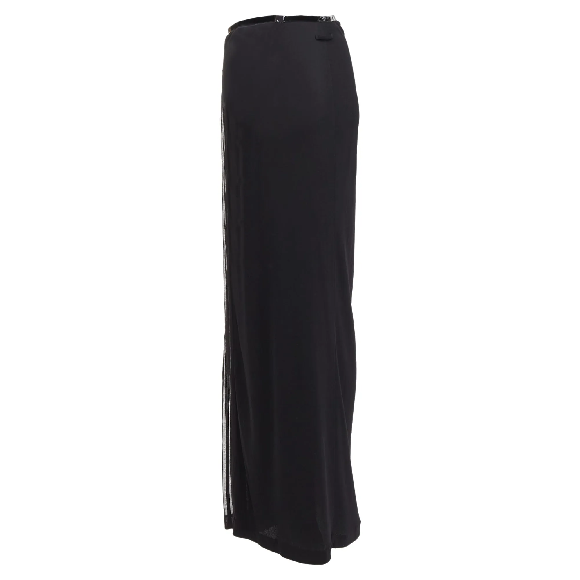 Jean Paul Gaultier Femme Bondage Buckle Detail Plisse Skirt
