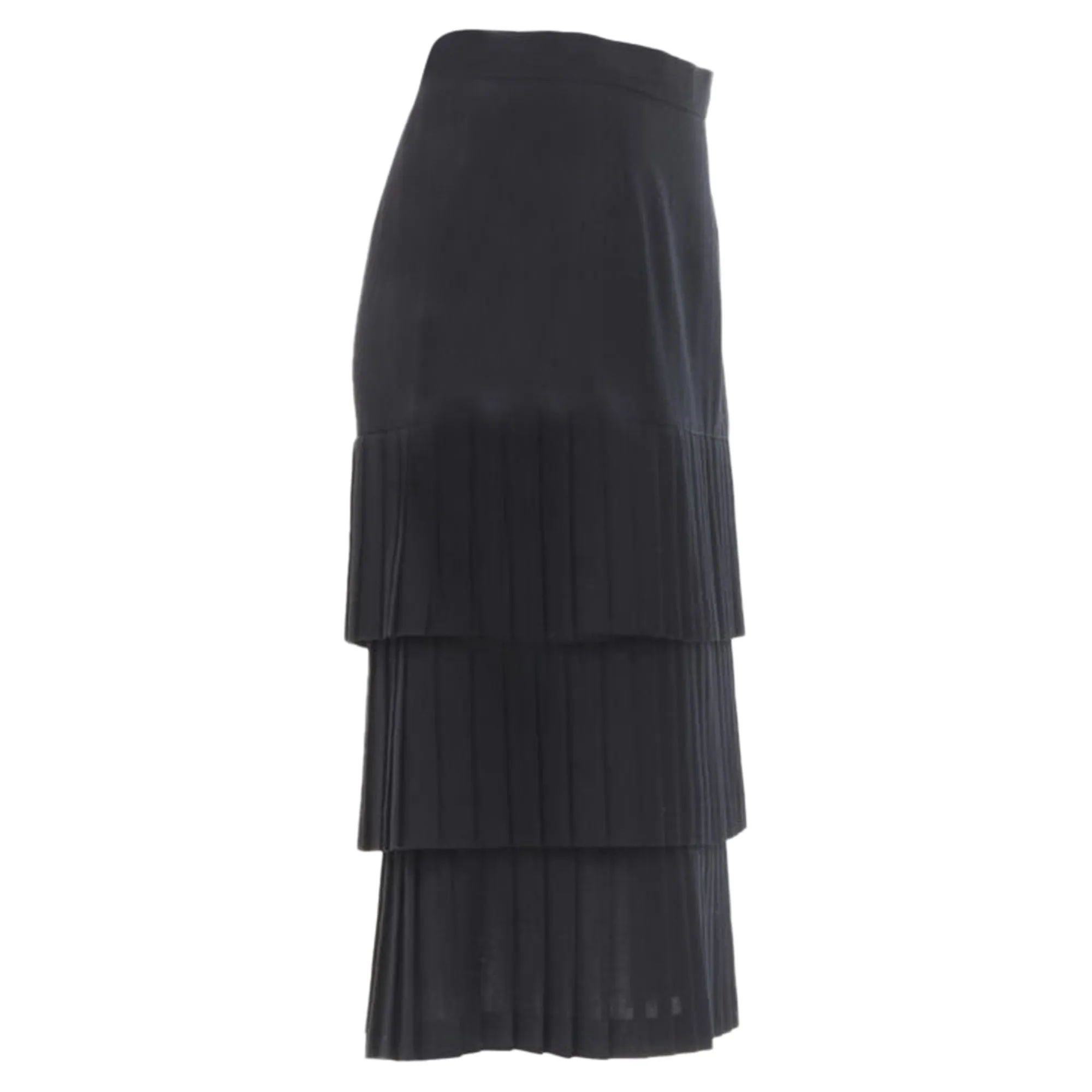 Junya Watanabe pleated tiered hem pencil skirt