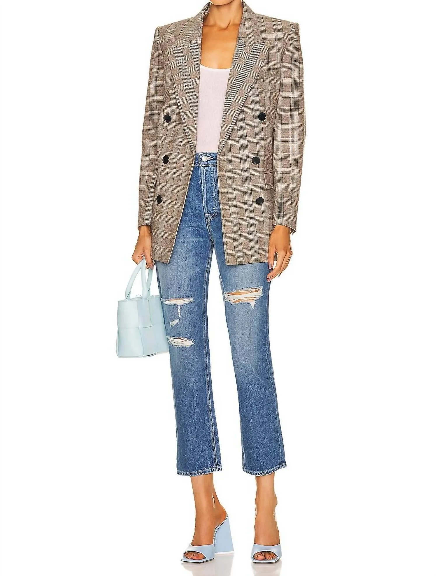 Karolina High-Waisted Straight Jeans In Sedona