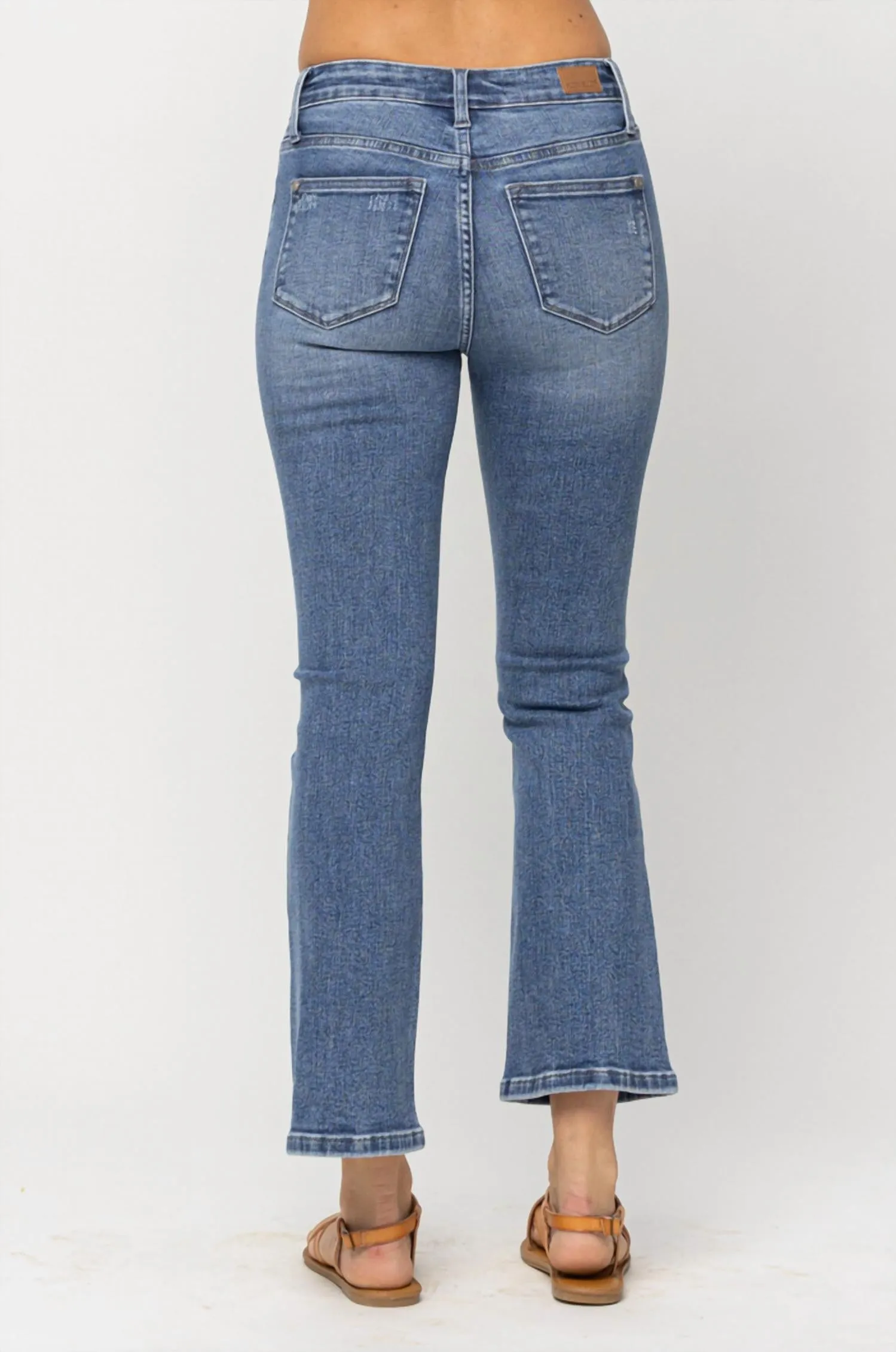 Kristen Mid-Rise Boot Cut Jeans In Medium Wash