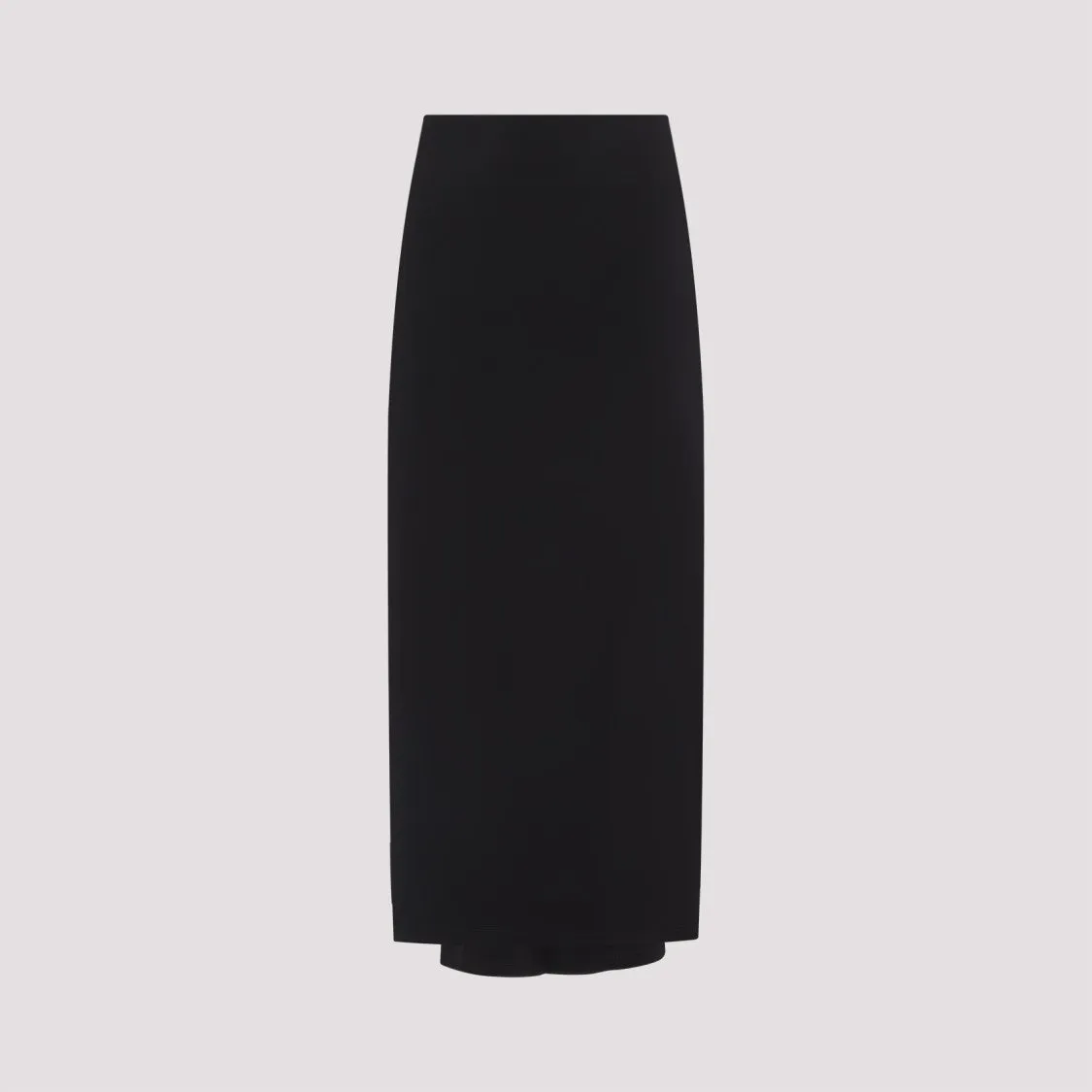 La Jupe Sablier Black Viscose Midi Skirt
