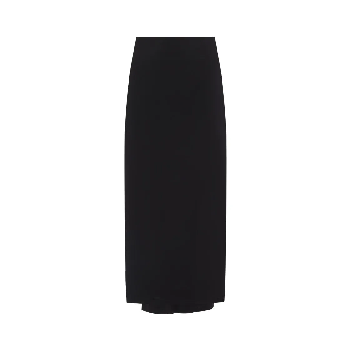 La Jupe Sablier Black Viscose Midi Skirt