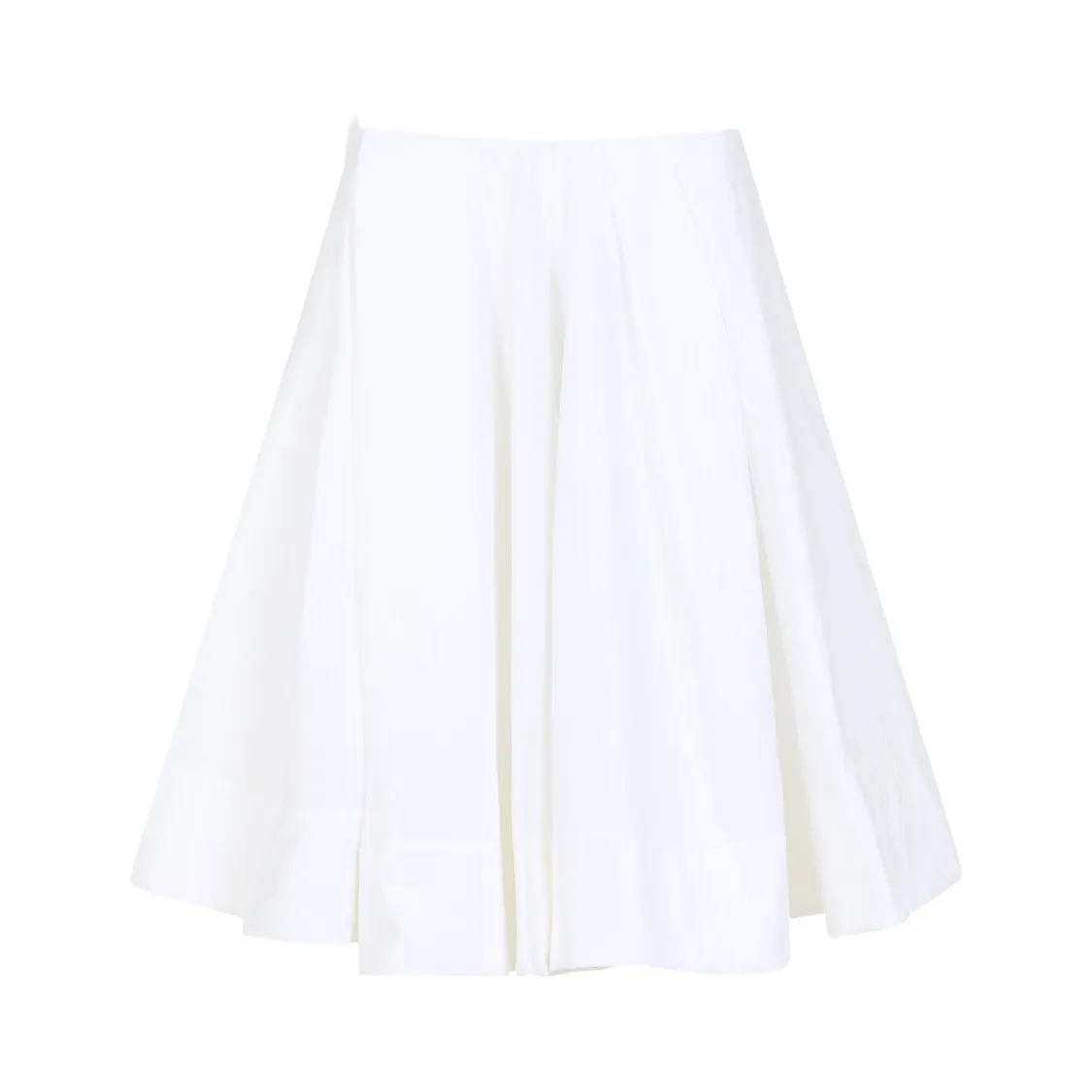 La Jupe Salon White Cotton Skirt