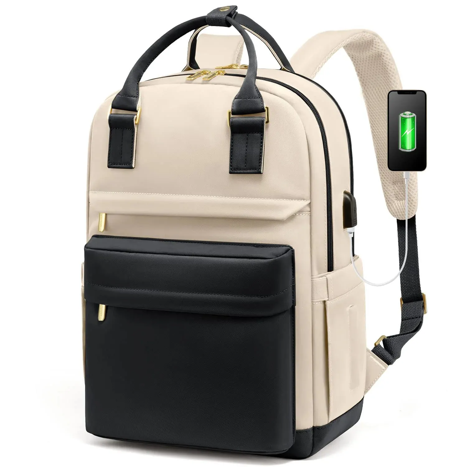 Laptop Backpack for Women ?C Stylish Waterproof Travel Bag with USB Port