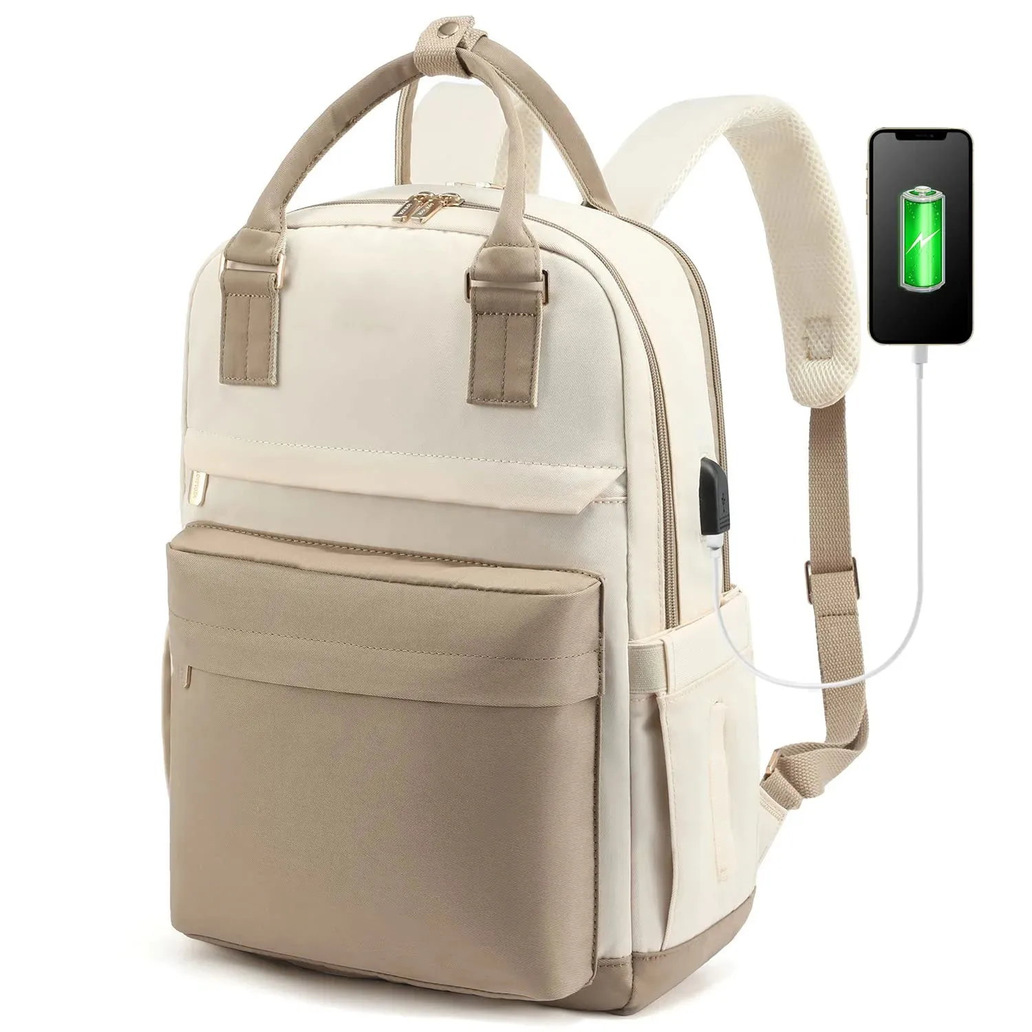 Laptop Backpack for Women ?C Stylish Waterproof Travel Bag with USB Port