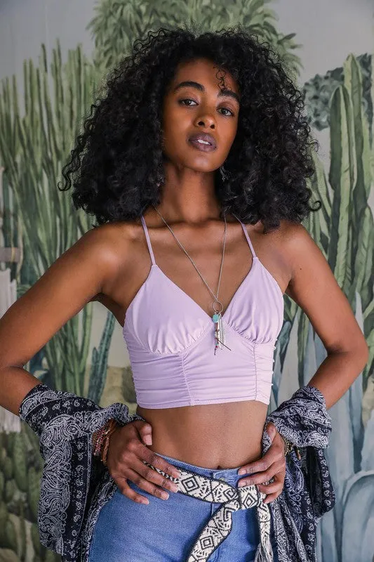 Lavender Ruched Bralette