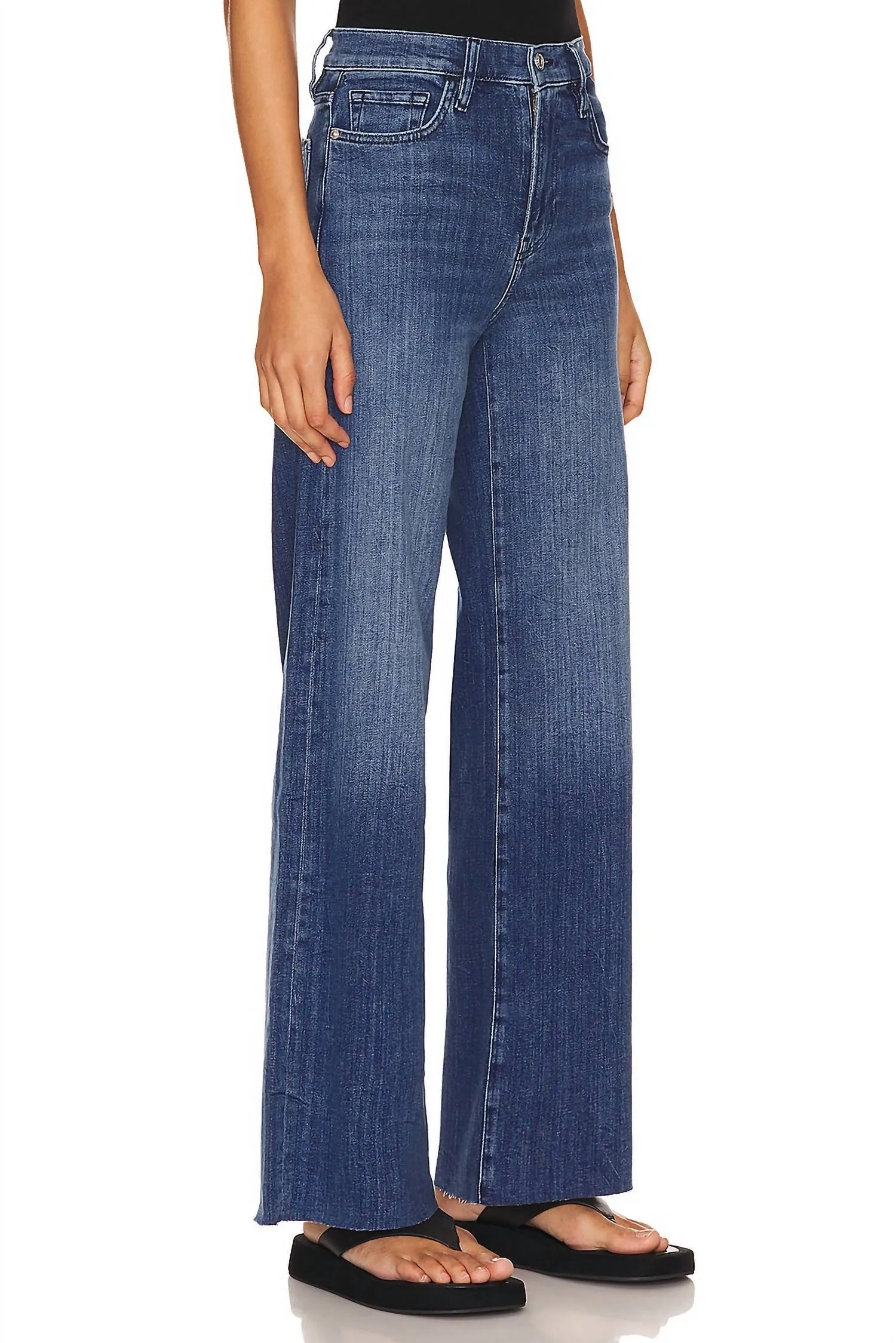 Le Slim Palazzo High Rise Jeans In Crossings