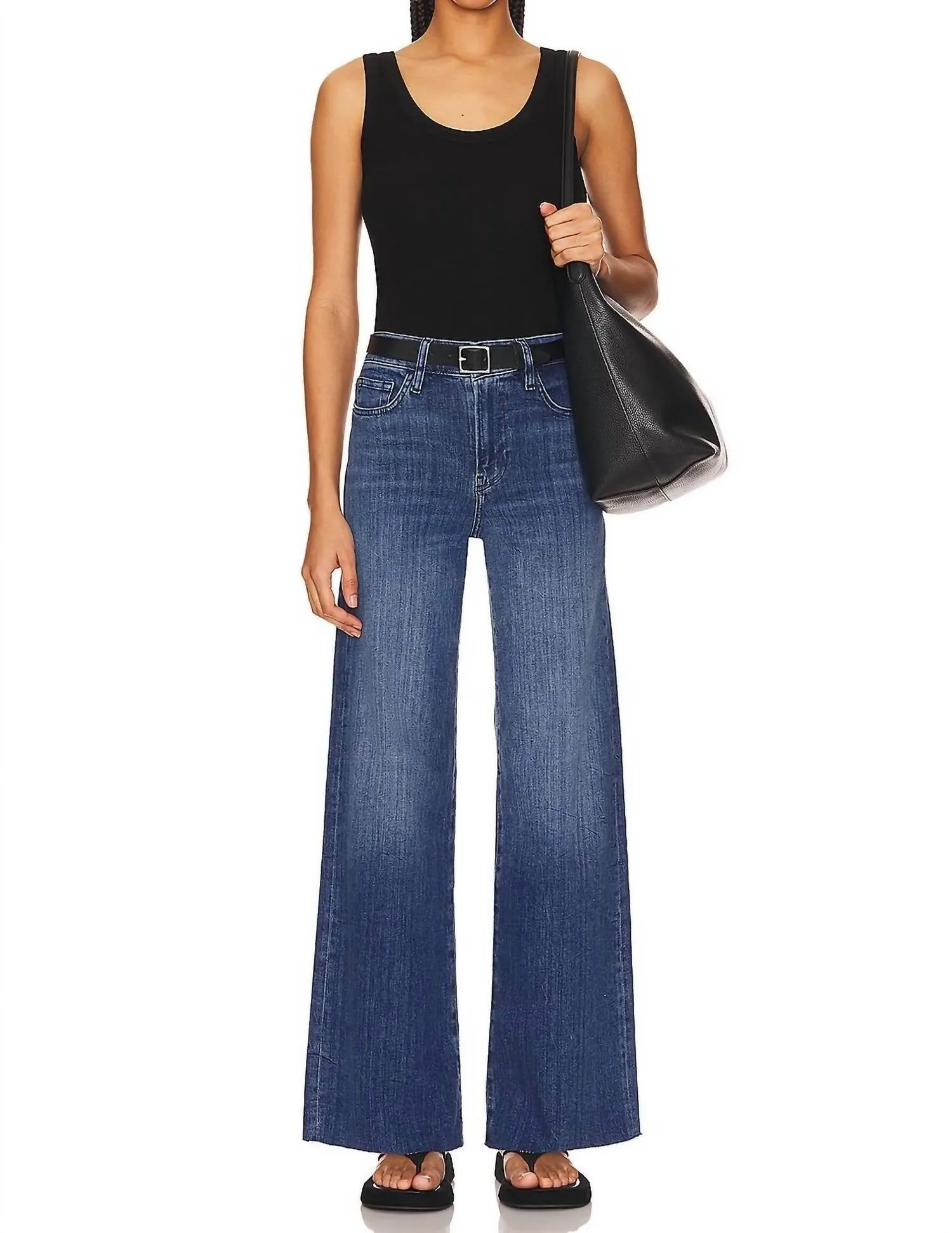 Le Slim Palazzo High Rise Jeans In Crossings