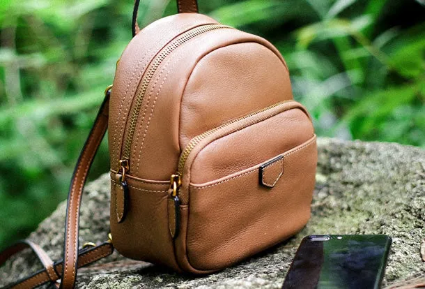 Leather Cute Womens Backpacks School Backpack Purse for Women
