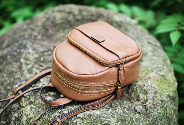 Leather Cute Womens Backpacks School Backpack Purse for Women