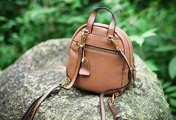 Leather Cute Womens Backpacks School Backpack Purse for Women