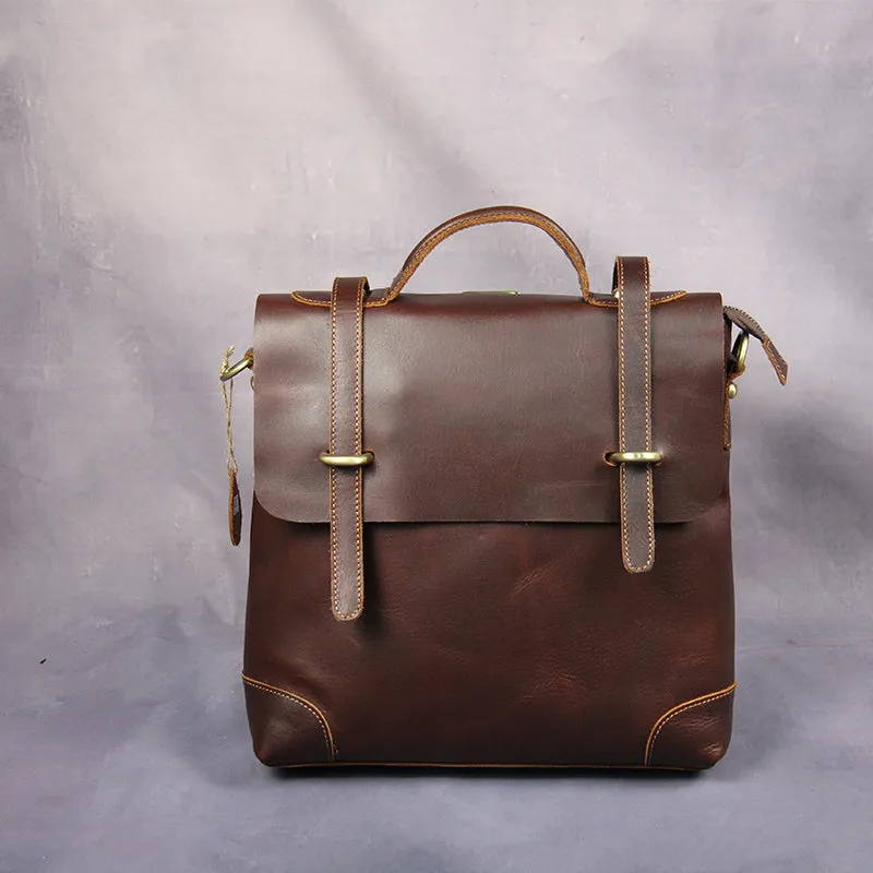 Leather men Briefcase Backpack Messenger Bag Shoulder bag