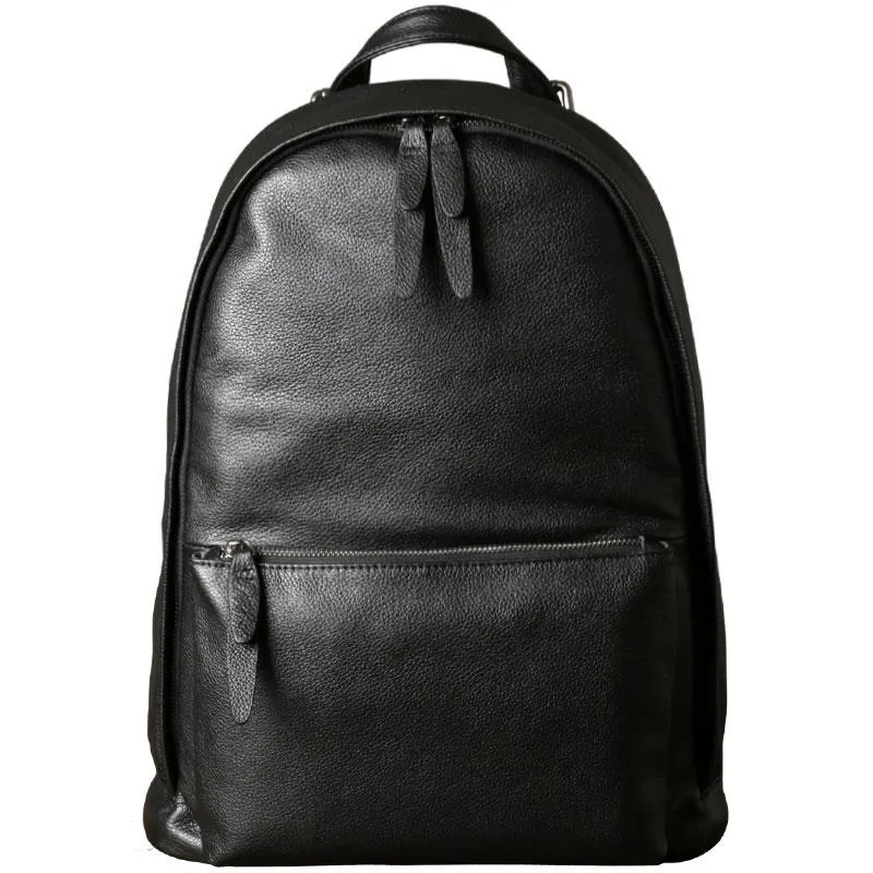 Leather Mens Backpacks Cool Large Black Travel Backpack Hiking Backpack for men