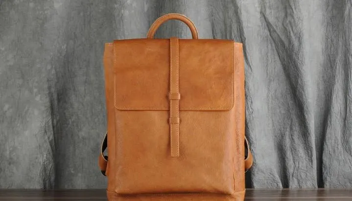 Leather Mens Black Cool Backpacks Large Travel Backpacks Hiking Backpacks for men