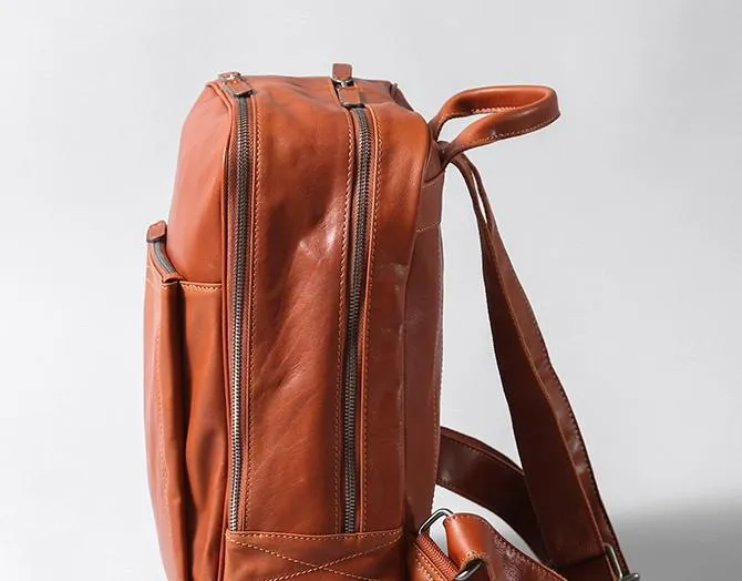 Leather Mens Cool Backpack Large Travel Bag Hiking Backpack for Men