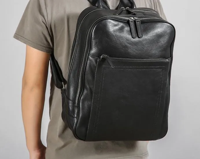 Leather Mens Cool Backpack Large Travel Bag Hiking Backpack for Men
