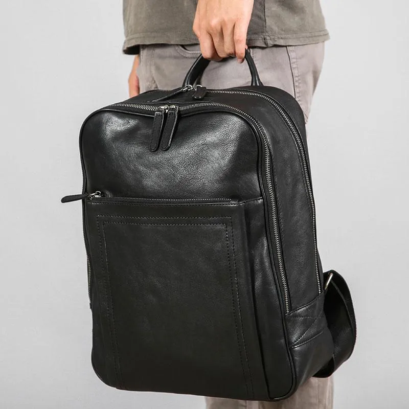 Leather Mens Cool Backpack Large Travel Bag Hiking Backpack for Men