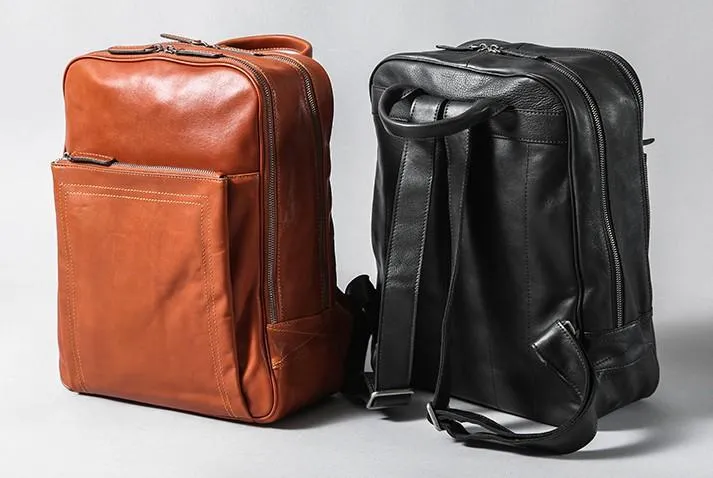 Leather Mens Cool Backpack Large Travel Bag Hiking Backpack for Men
