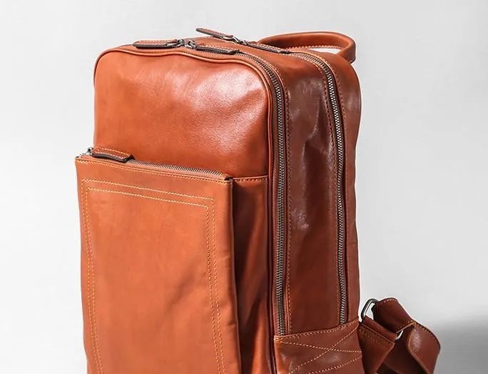 Leather Mens Cool Backpack Large Travel Bag Hiking Backpack for Men