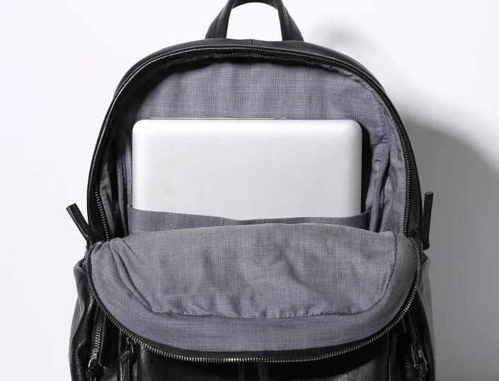 Leather Mens Cool Backpack Travel Backpack Hiking Backpack for Men