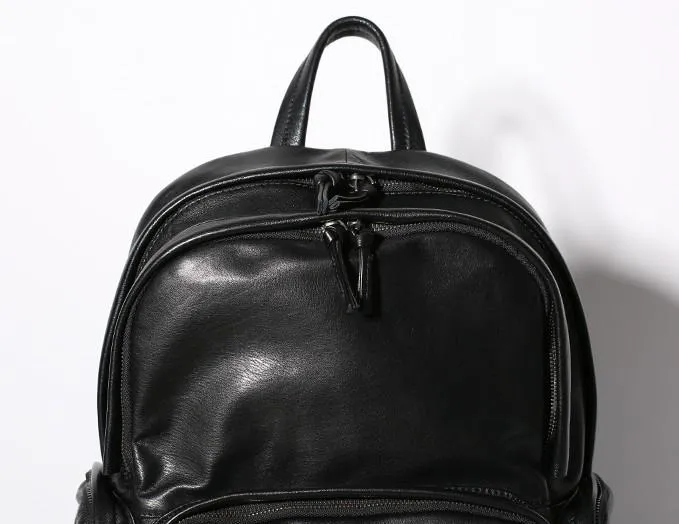 Leather Mens Cool Backpack Travel Backpack Hiking Backpack for Men