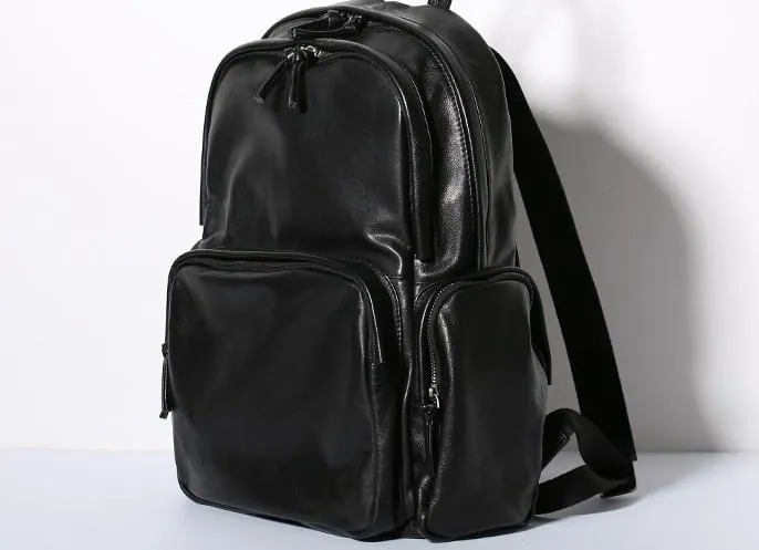 Leather Mens Cool Backpack Travel Backpack Hiking Backpack for Men