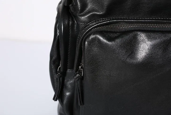 Leather Mens Cool Backpack Travel Backpack Hiking Backpack for Men