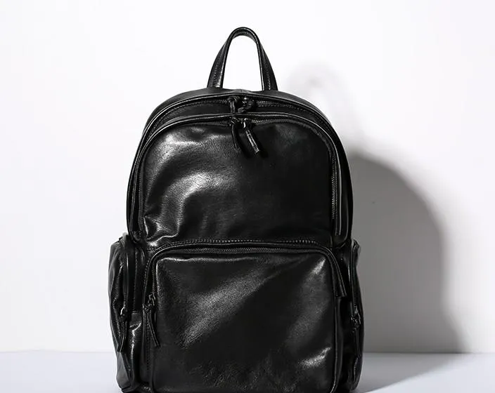 Leather Mens Cool Backpack Travel Backpack Hiking Backpack for Men
