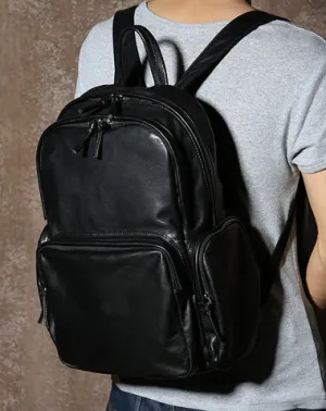 Leather Mens Cool Backpack Travel Backpack Hiking Backpack for Men