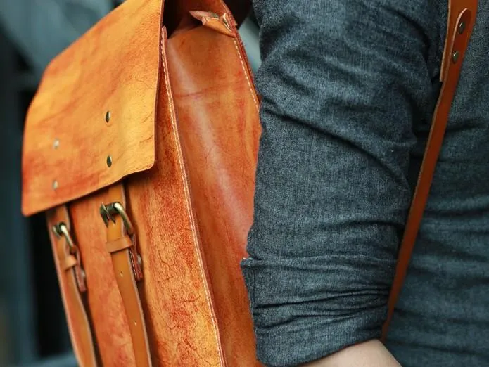 Leather Mens School Backpacks Travel Backpacks Laptop Backpack for men