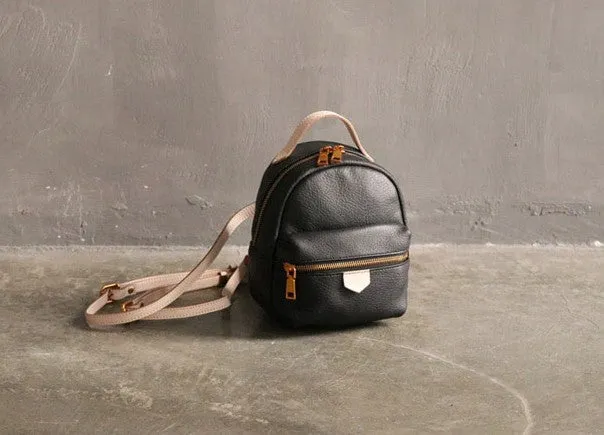 LEATHER Mini WOMEN Backpack Purse Small Backpack FOR WOMEN