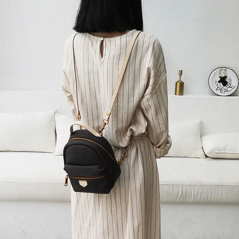 LEATHER Mini WOMEN Backpack Purse Small Backpack FOR WOMEN