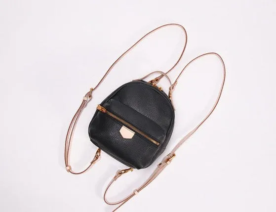 LEATHER Mini WOMEN Backpack Purse Small Backpack FOR WOMEN