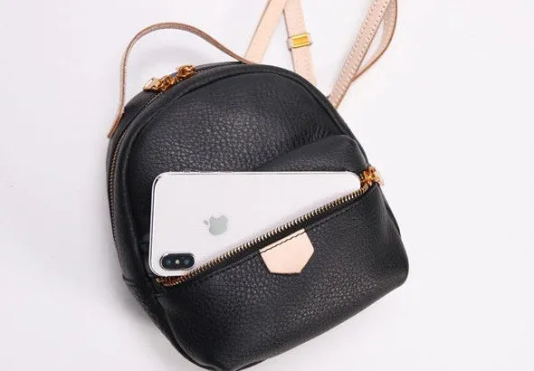LEATHER Mini WOMEN Backpack Purse Small Backpack FOR WOMEN
