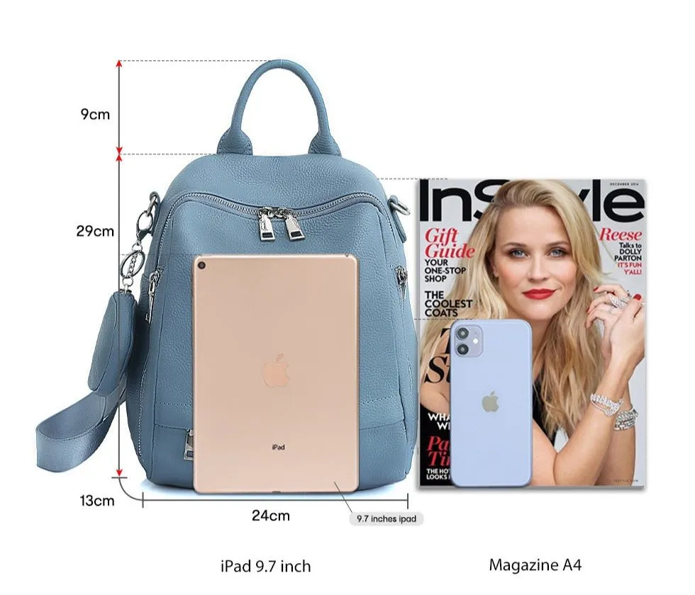 Leather School & Travel Backpack: High Quality