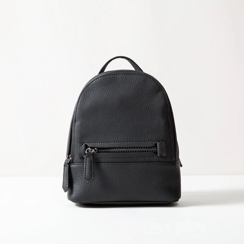 Leather Stylish Womens Small Backpack Mini Travel Backpack Purse for Women