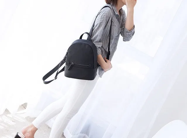Leather Stylish Womens Small Backpack Mini Travel Backpack Purse for Women