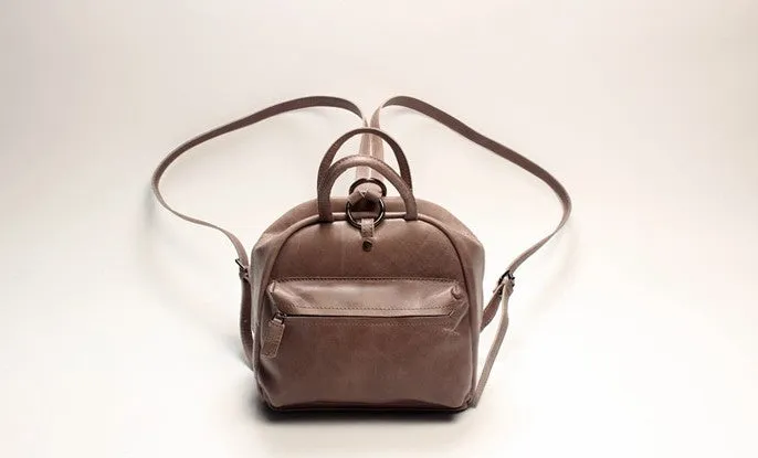 LEATHER WOMEN Backpack Purses Cute Vintage School Backpacks FOR WOMEN