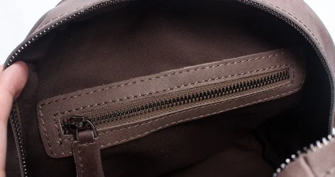 LEATHER WOMEN Backpack Purses Cute Vintage School Backpacks FOR WOMEN