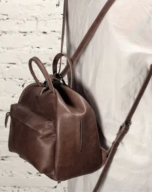 LEATHER WOMEN Backpack Purses Cute Vintage School Backpacks FOR WOMEN