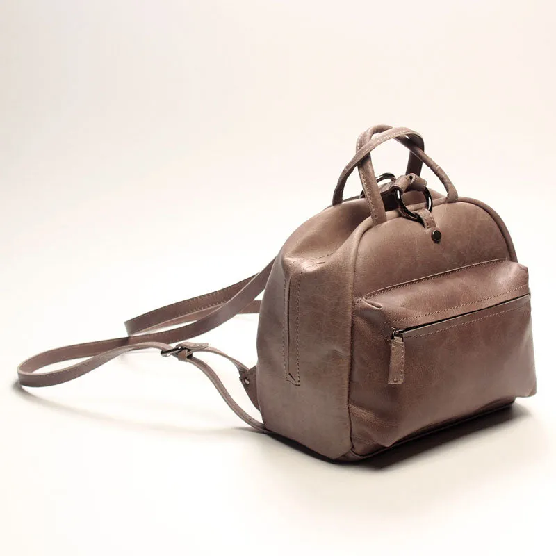 LEATHER WOMEN Backpack Purses Cute Vintage School Backpacks FOR WOMEN