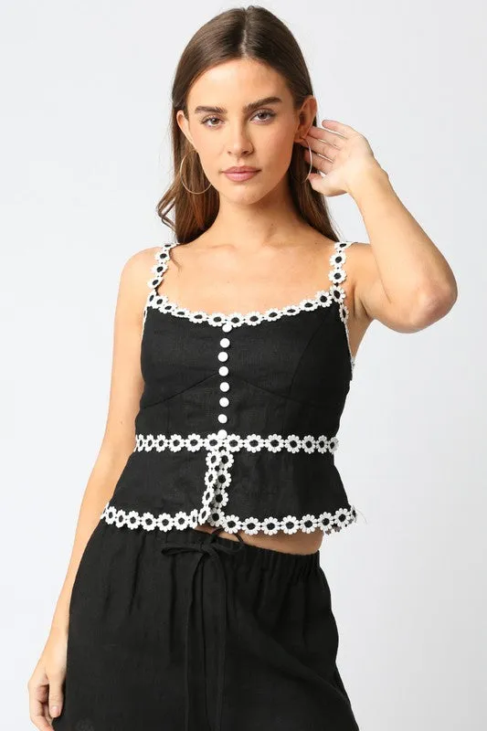 Linna Linen Top