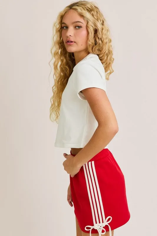 Lobster Graphic Round Neck Top