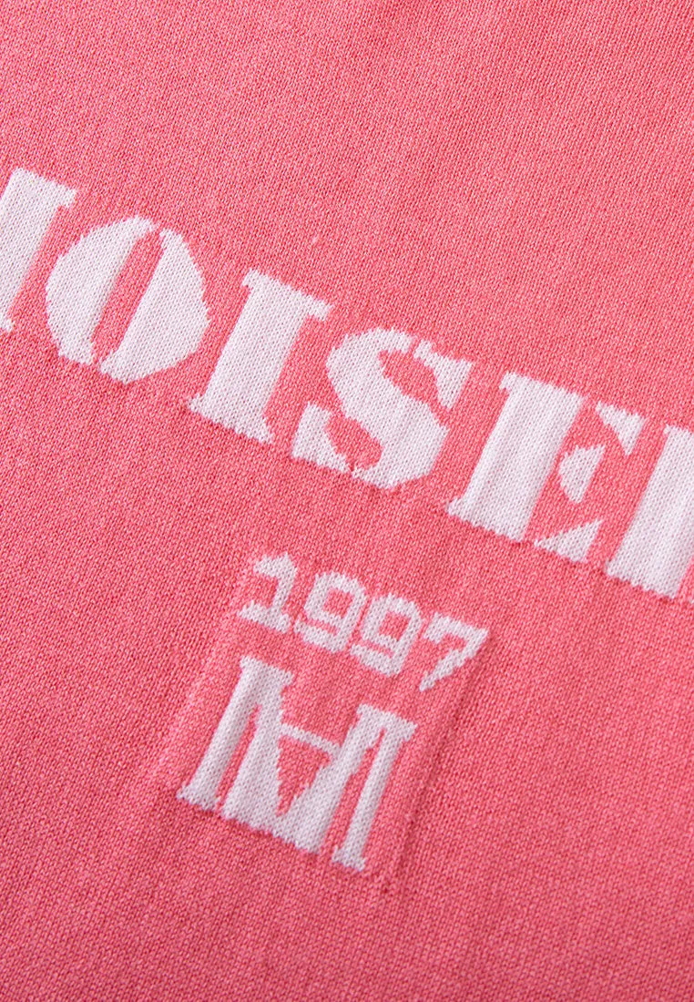 Logo-jacquard Knitted Top