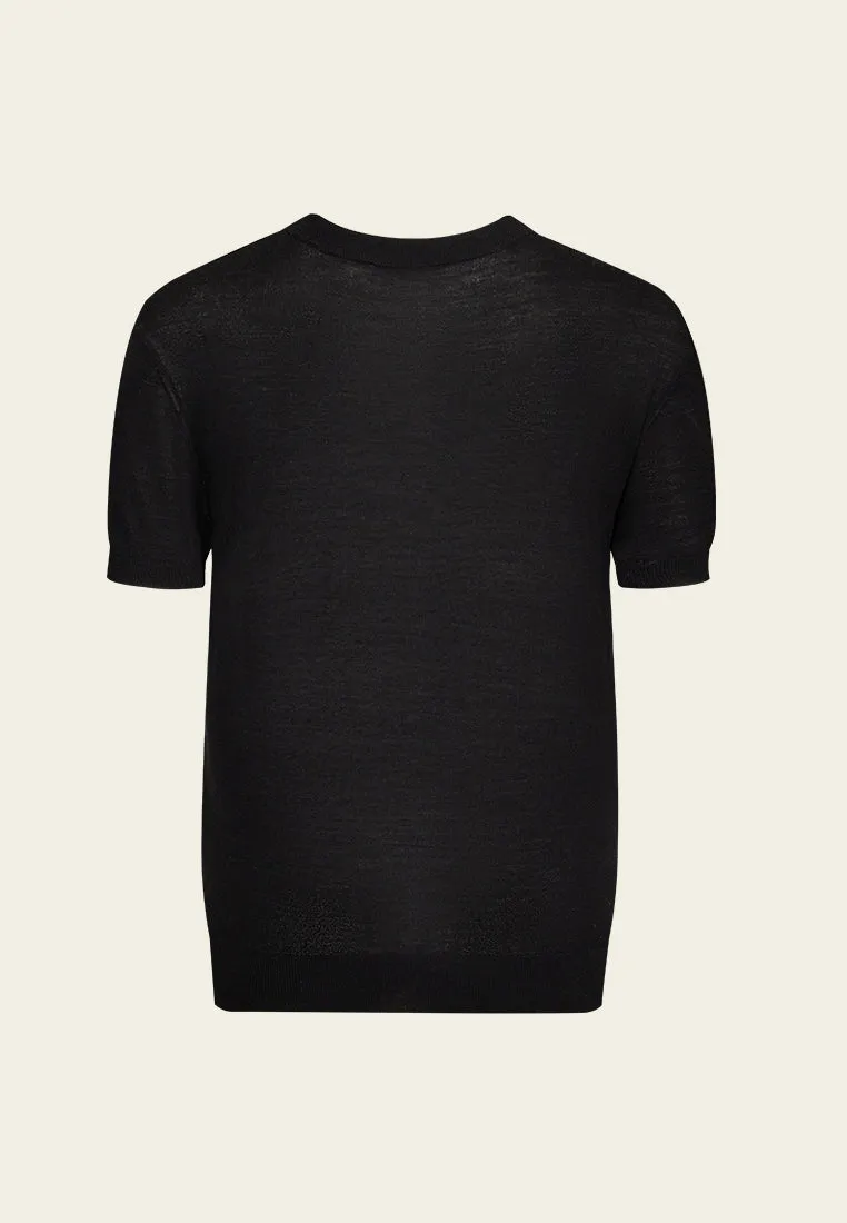 Logo-jacquard Knitted Top