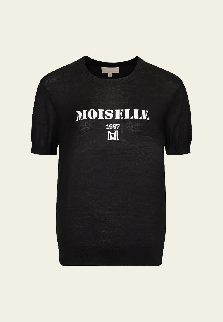 Logo-jacquard Knitted Top
