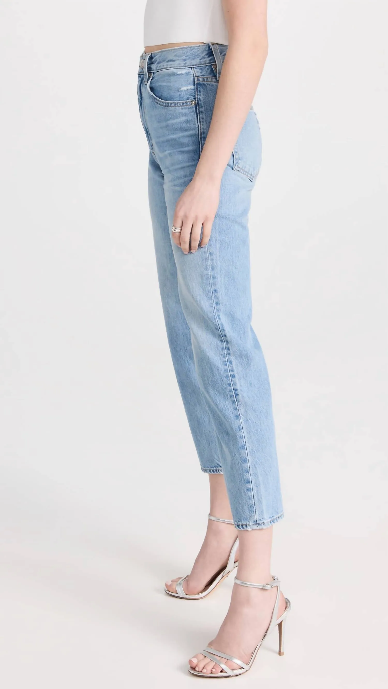 London Crop High Rise Jeans In Far From Home